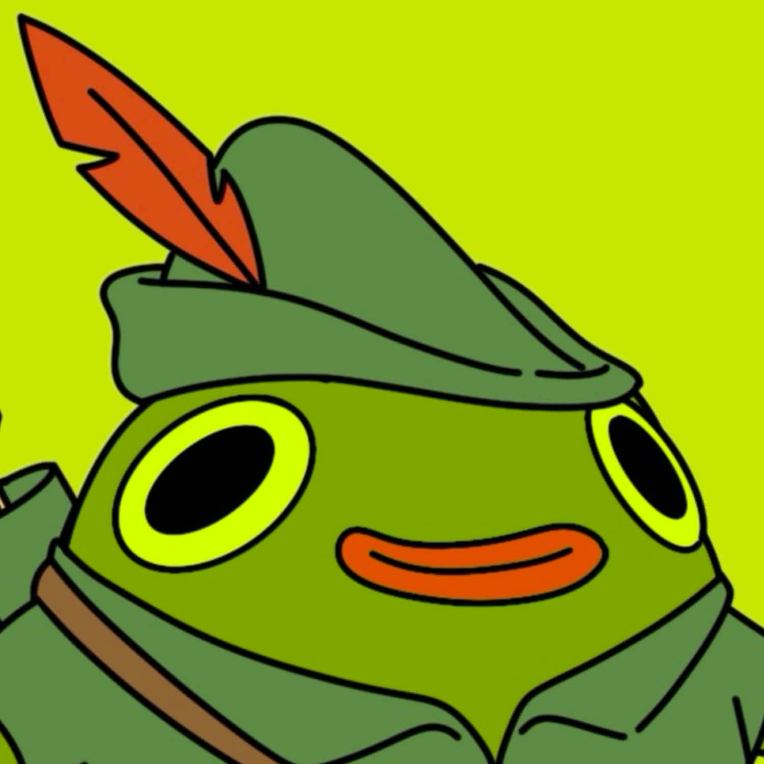 Robin Da Frog Mascot